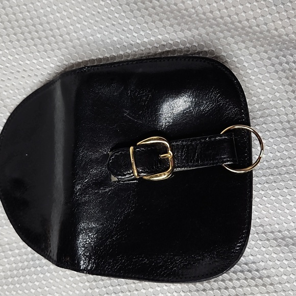 PELLATERI BLACK LEATHER POUCH - Picture 3 of 7